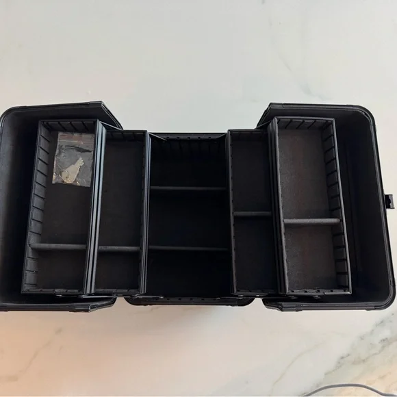 Sephora Black Croc-Patterned Makeup Train Case